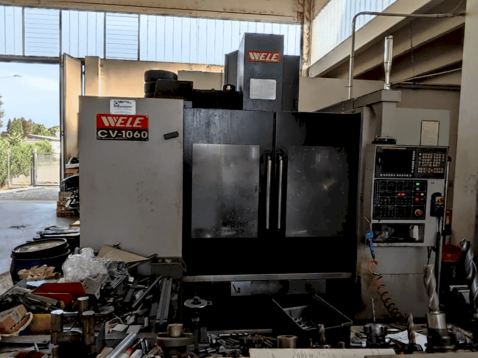 Front view of Wele CV 1060 machine