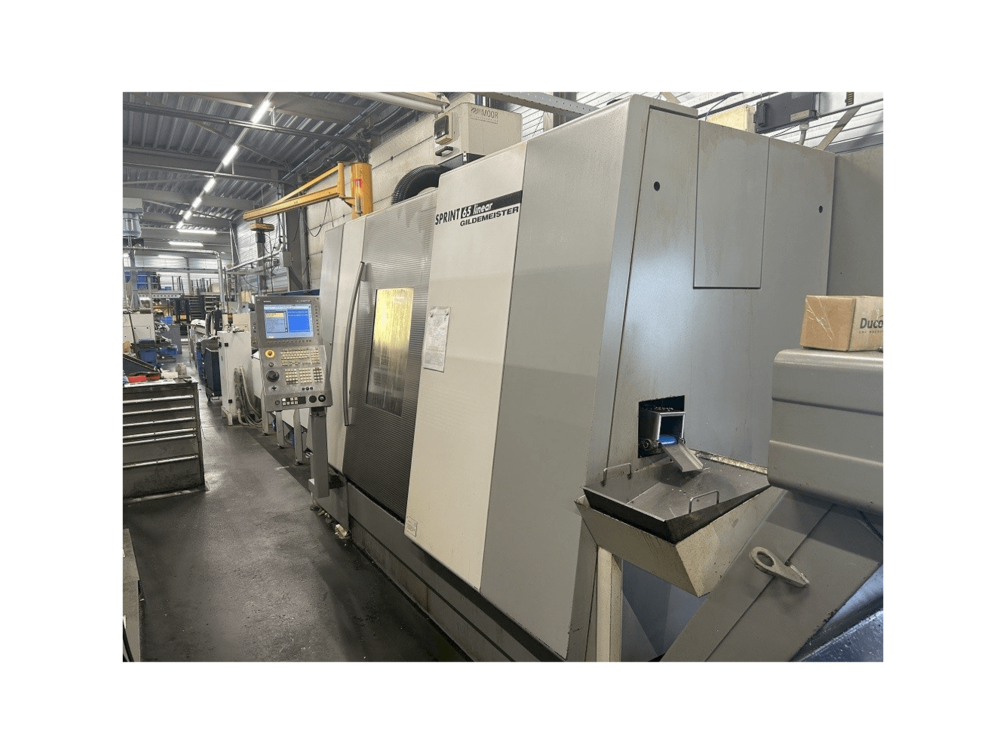 Front view of Gildemeister sprint 65 linear machine