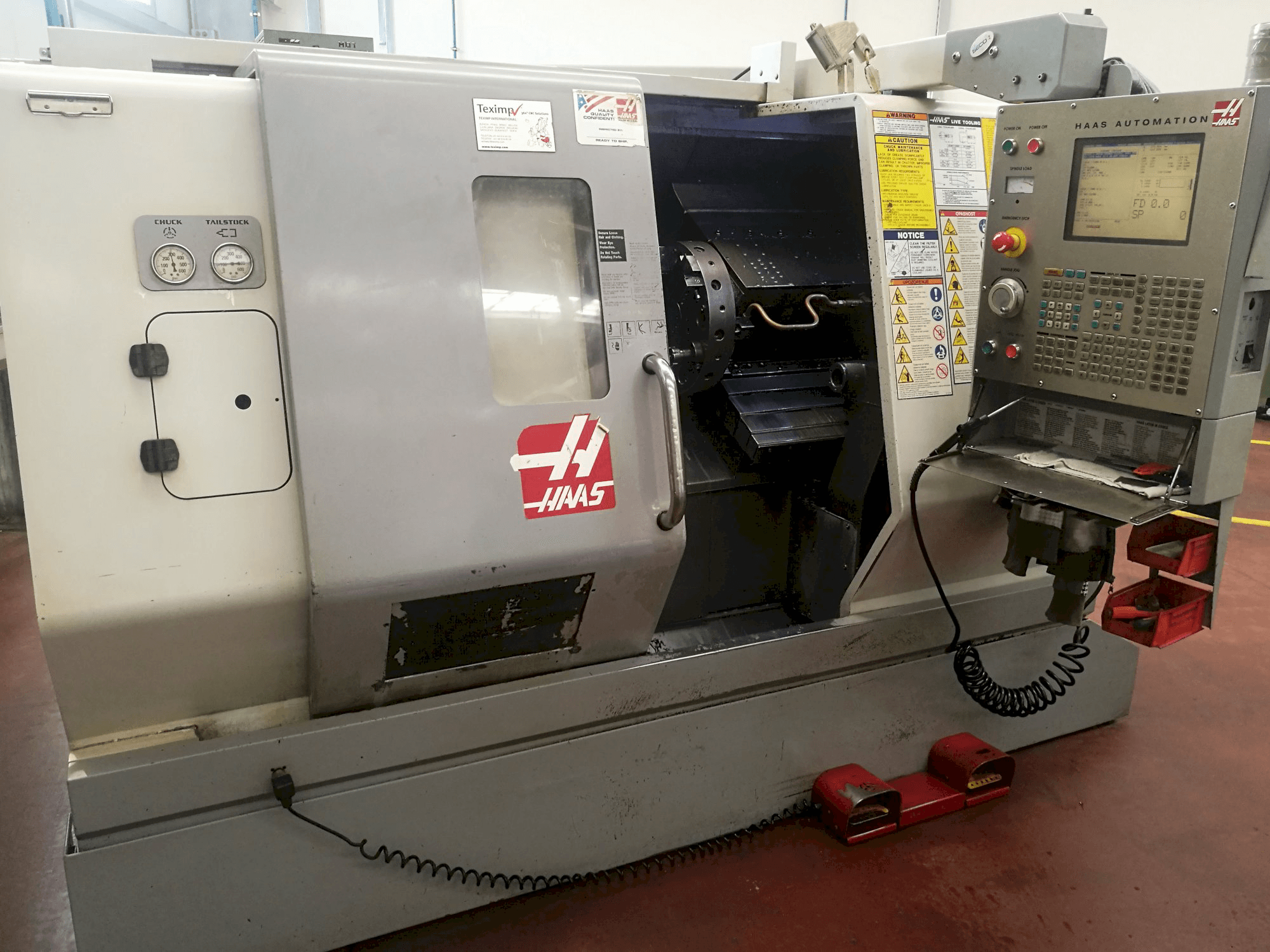 Front view of HAAS SL-20THE Machine