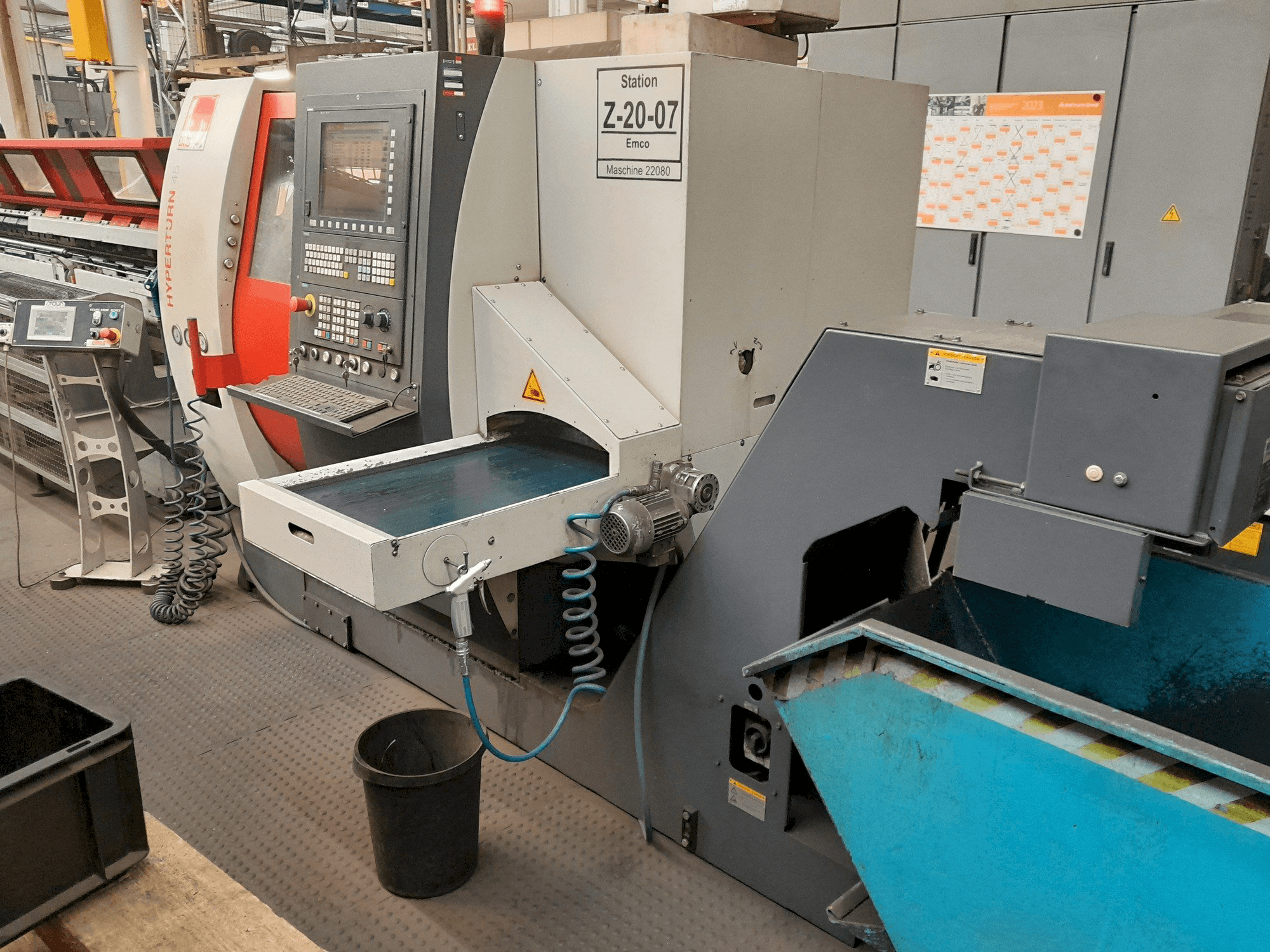 Front view of EMCO Hyperturn 45 machine