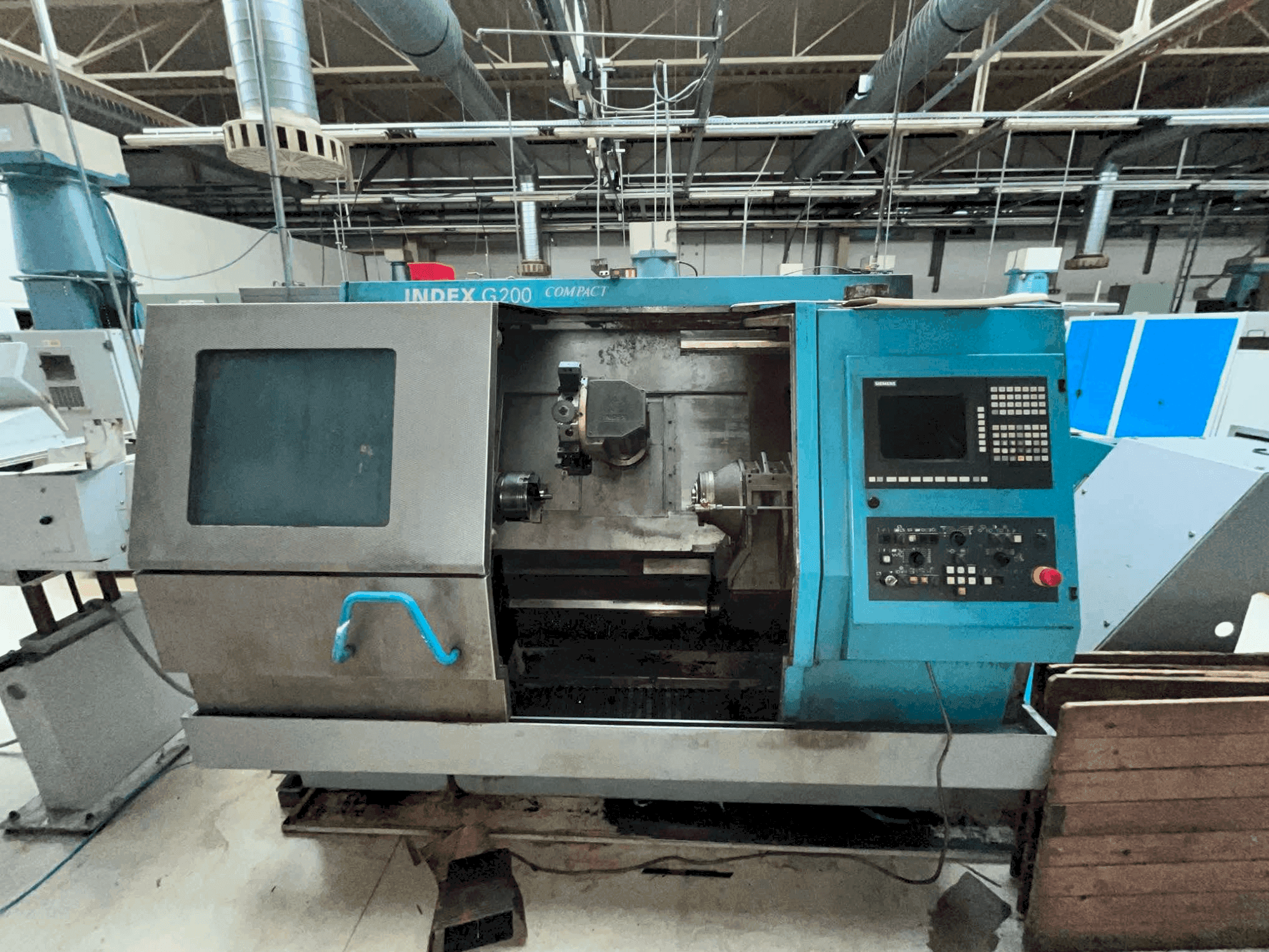 Front view of Index G200C machine