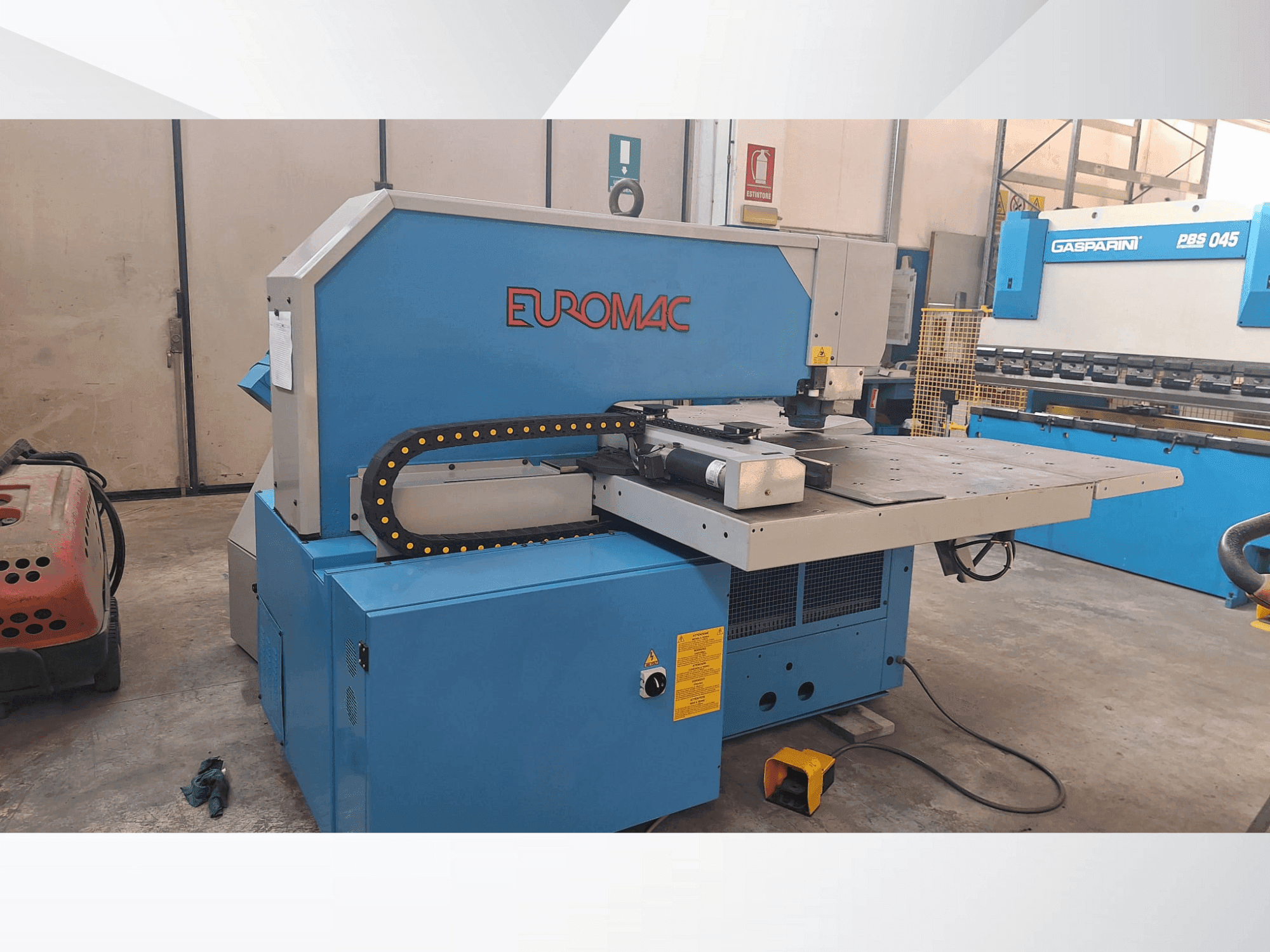 Front view of Euromac BX 1000/50 machine
