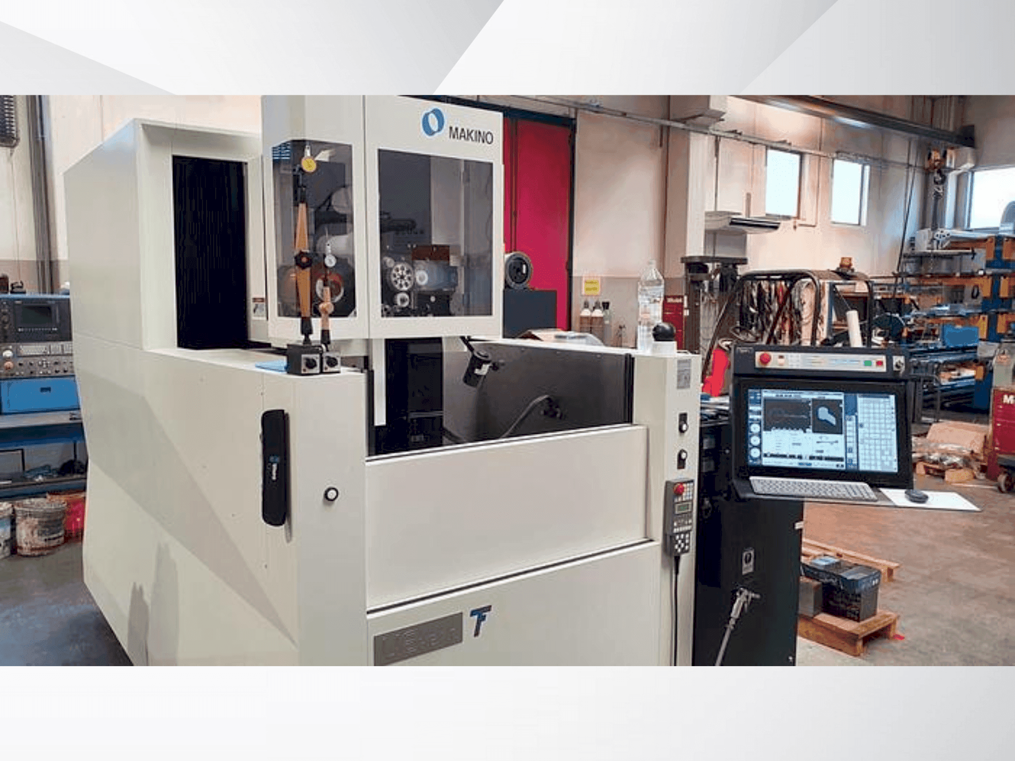Front view of Makino U6 HEAT machine