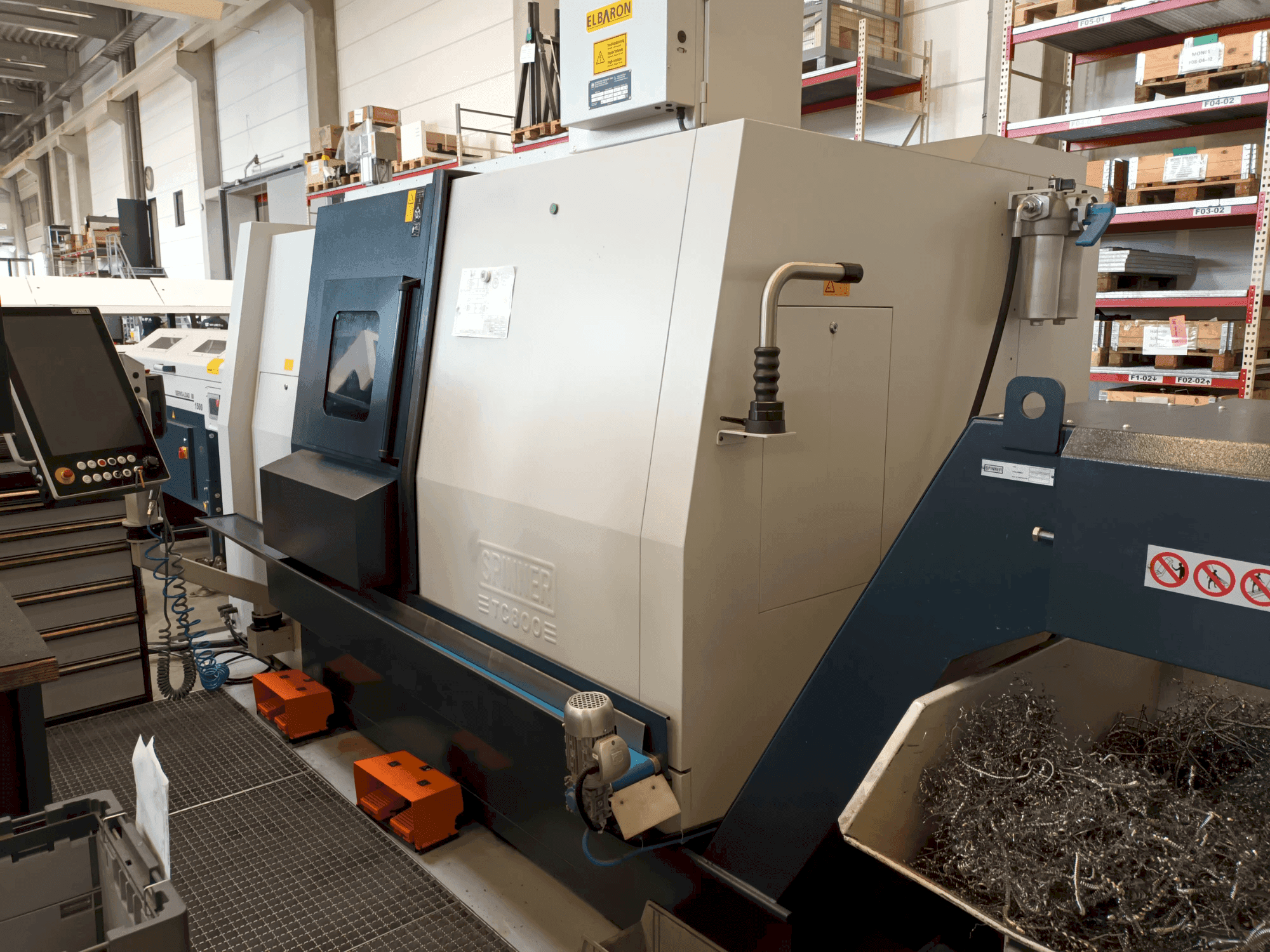 Front view of SPINNER TC 800 machine