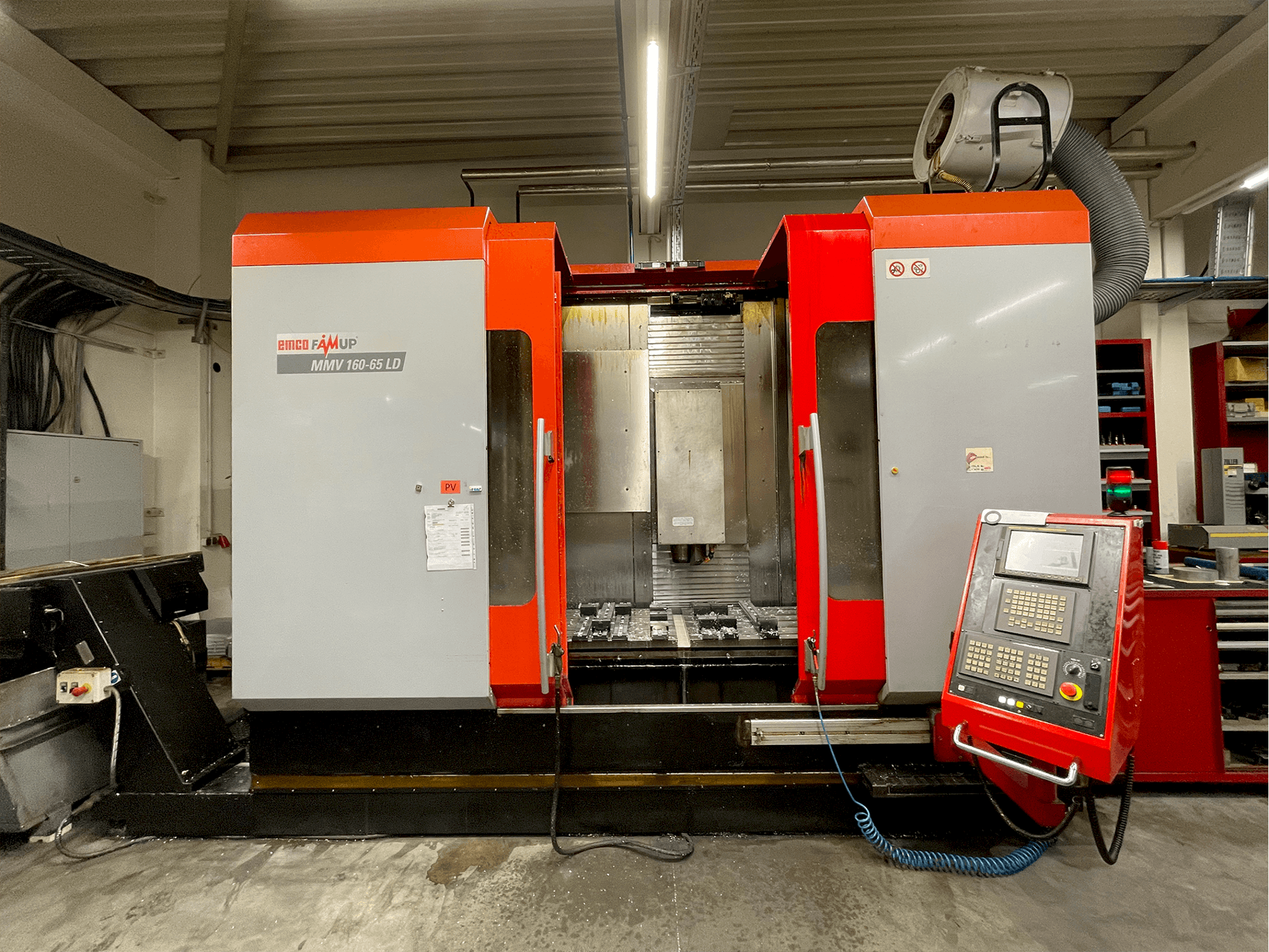 Front view of EMCO Famup MMV-160-65LD machine