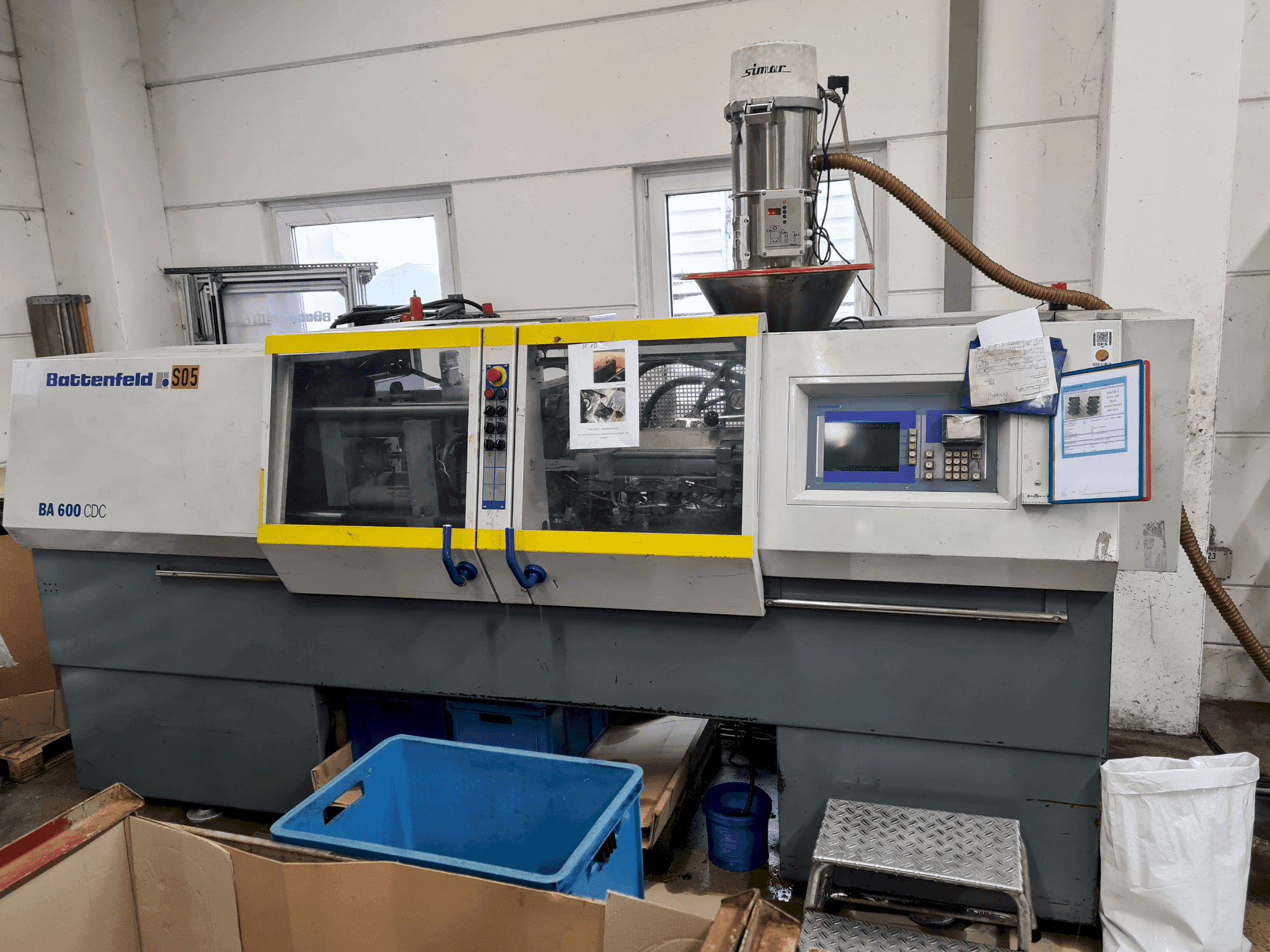 Front view of Battenfeld BA 600/200 CDC machine