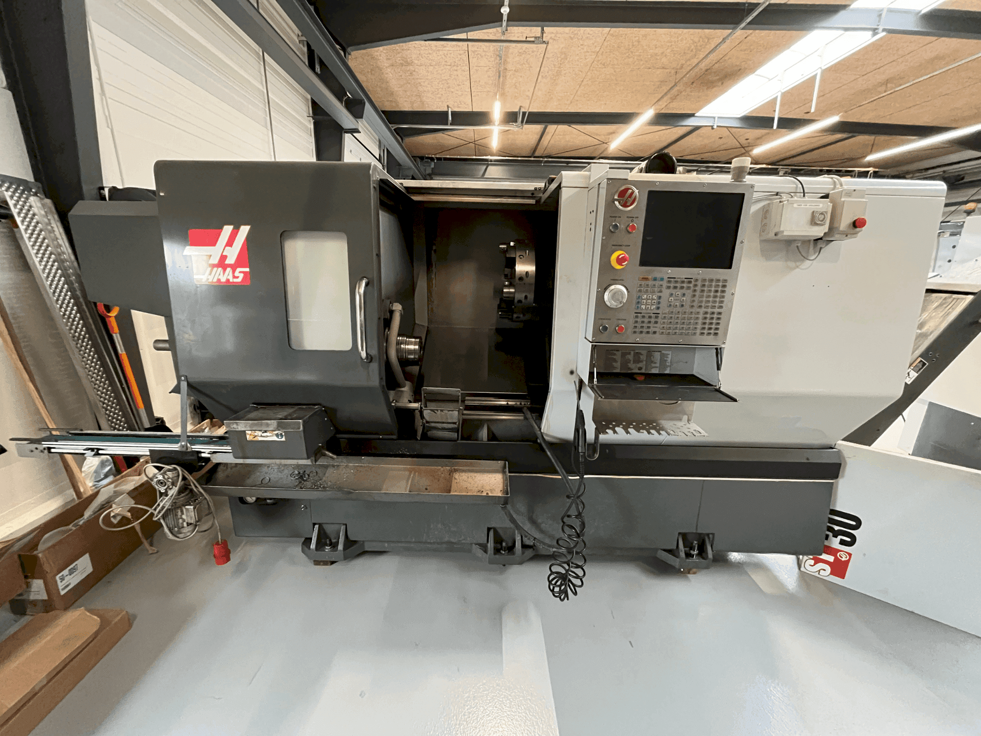 Front view of HAAS ST-30 machine