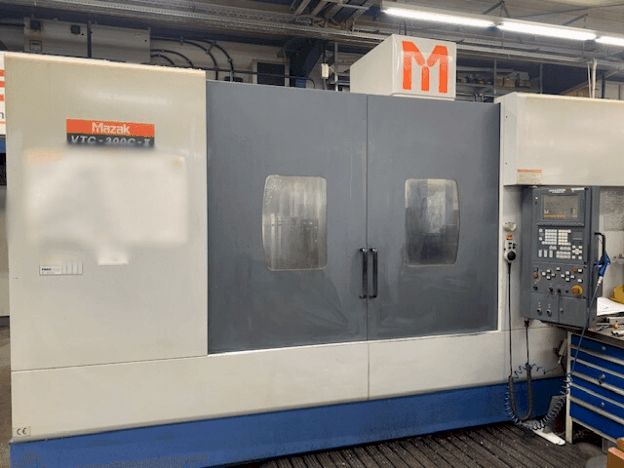 Front view of Mazak VTC 300C II machine