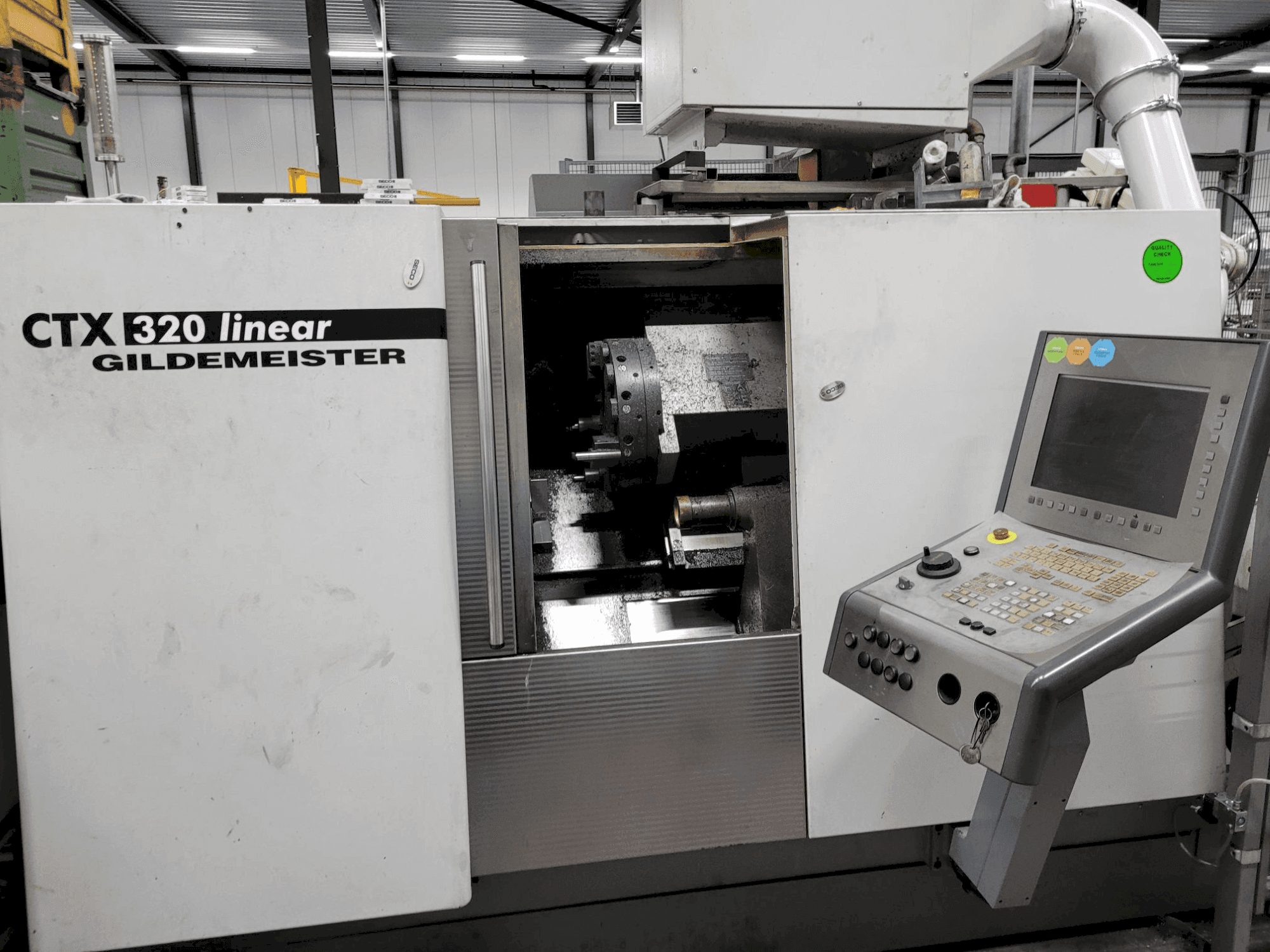 Front view of DMG Gildemeister CTX 320 linear machine