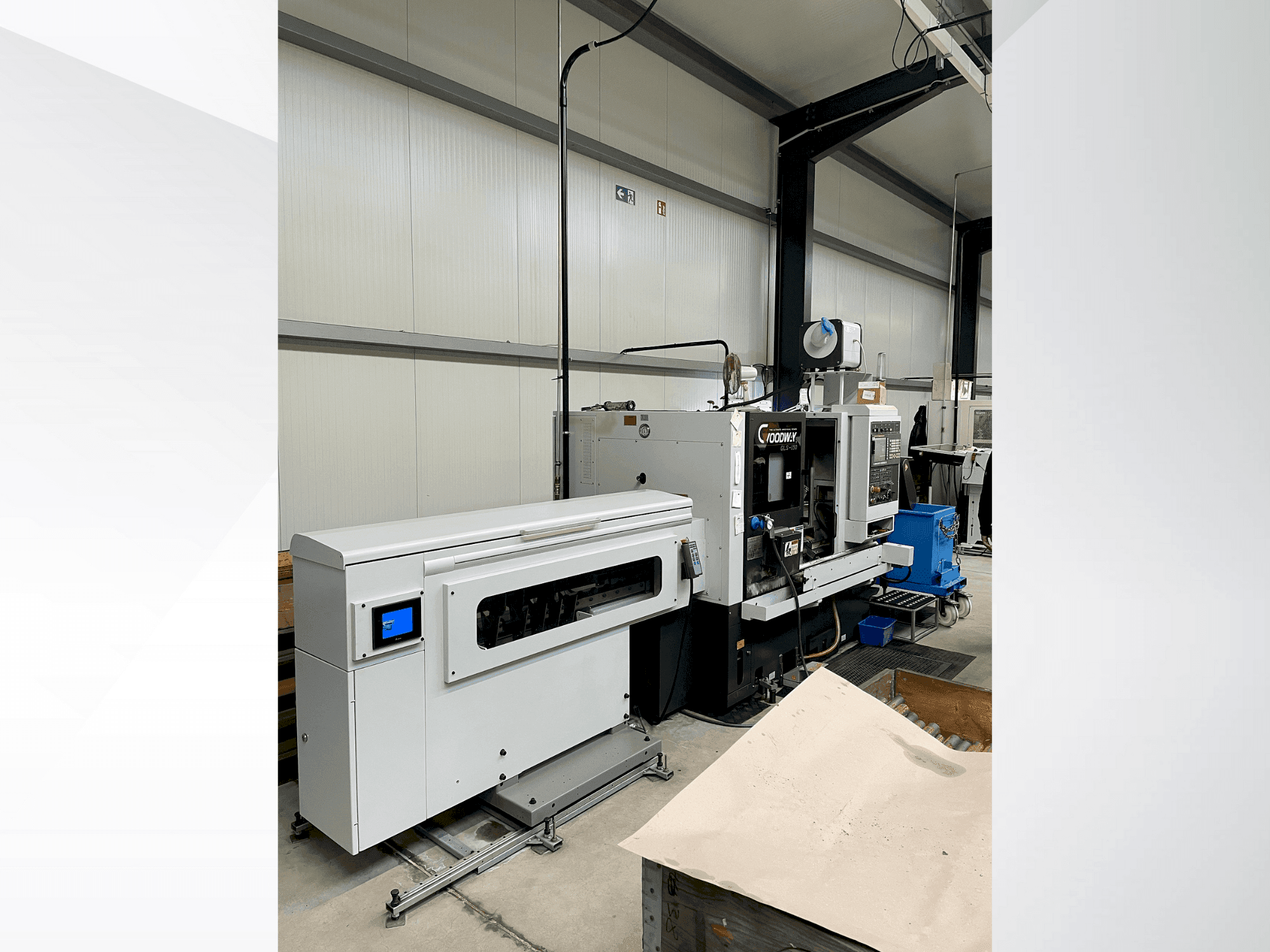 Front view of Goodway GLS-150 machine