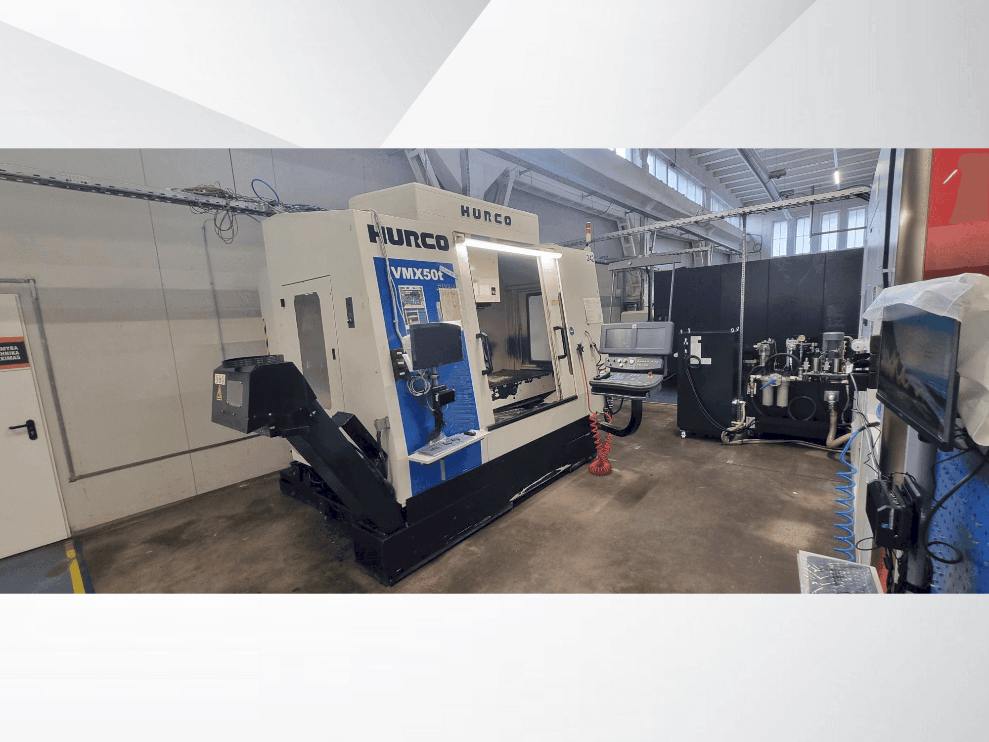 Front view of Hurco VMX 50T machine