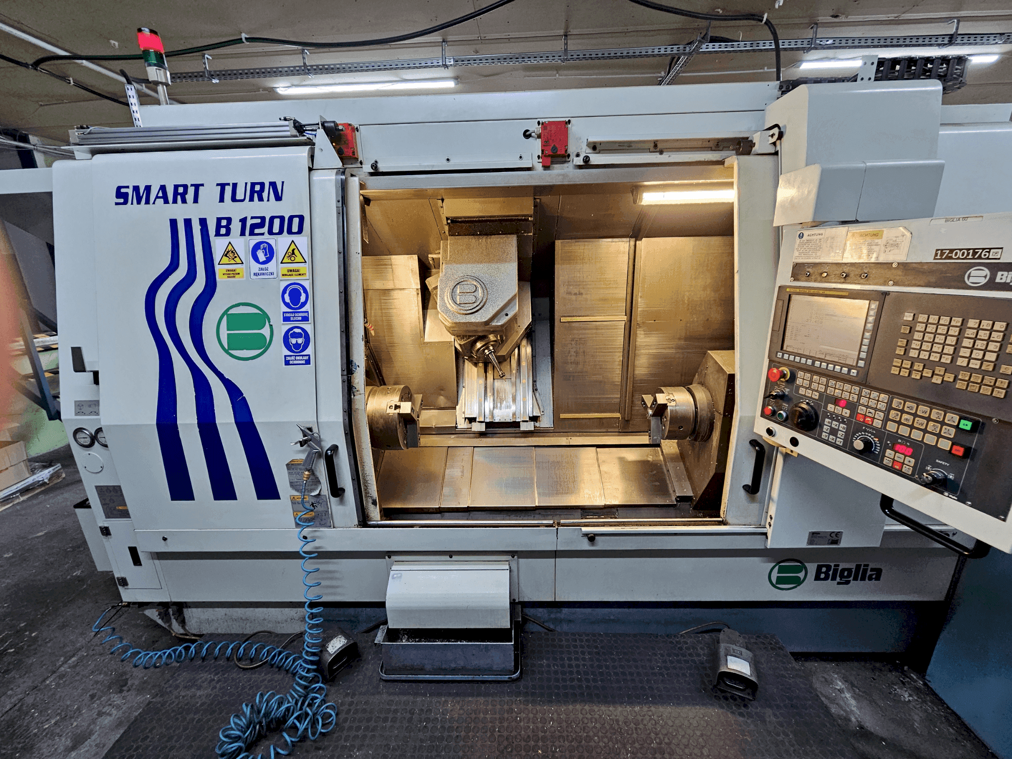 Front view of Biglia Smart Turn 1200 machine