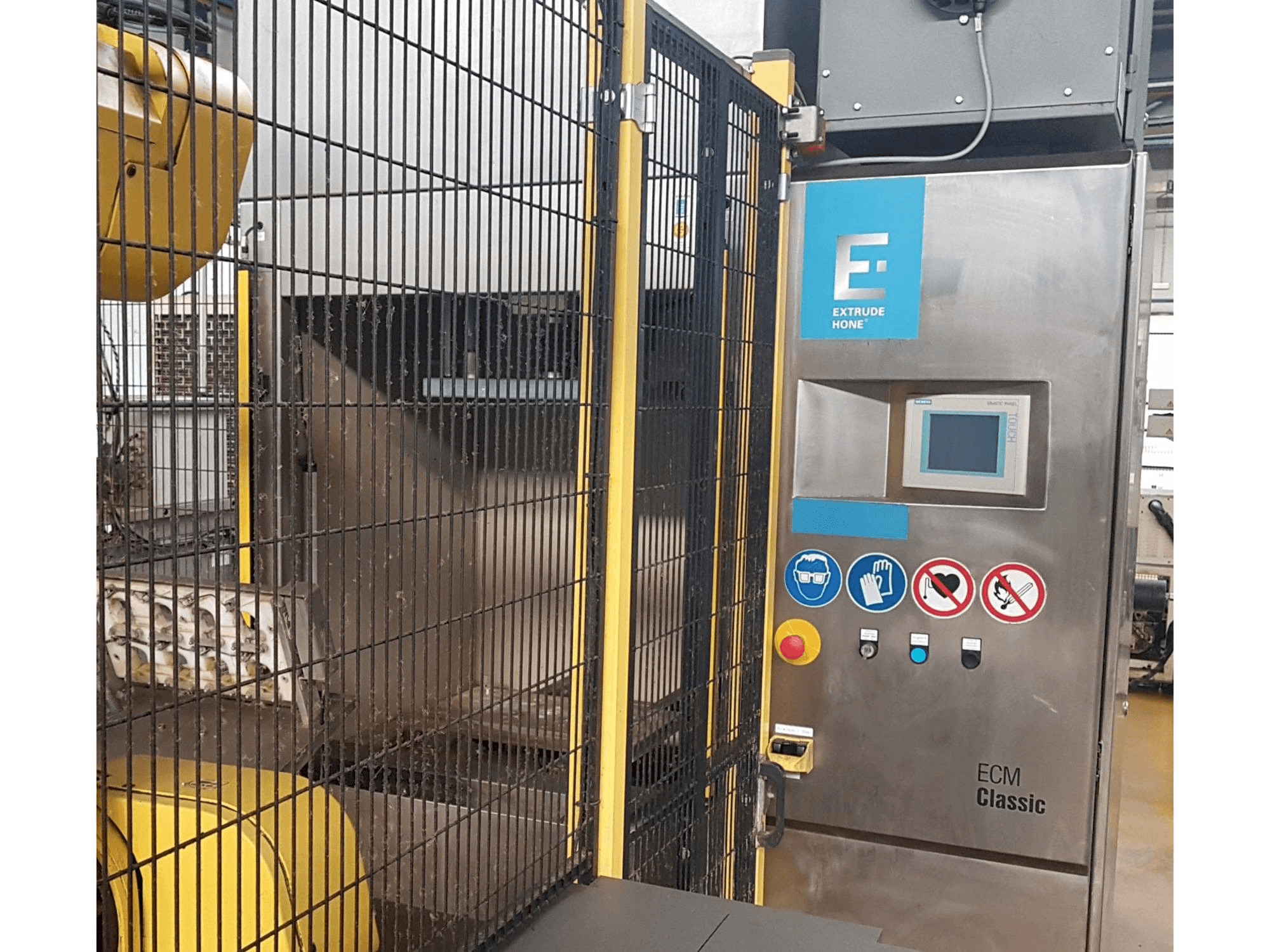 Front view of Extrude Hone Classic 1A-450-43-P-M machine