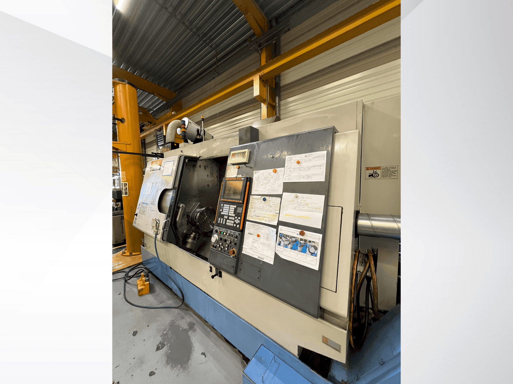 Front view of Mazak Integrex 400Y machine