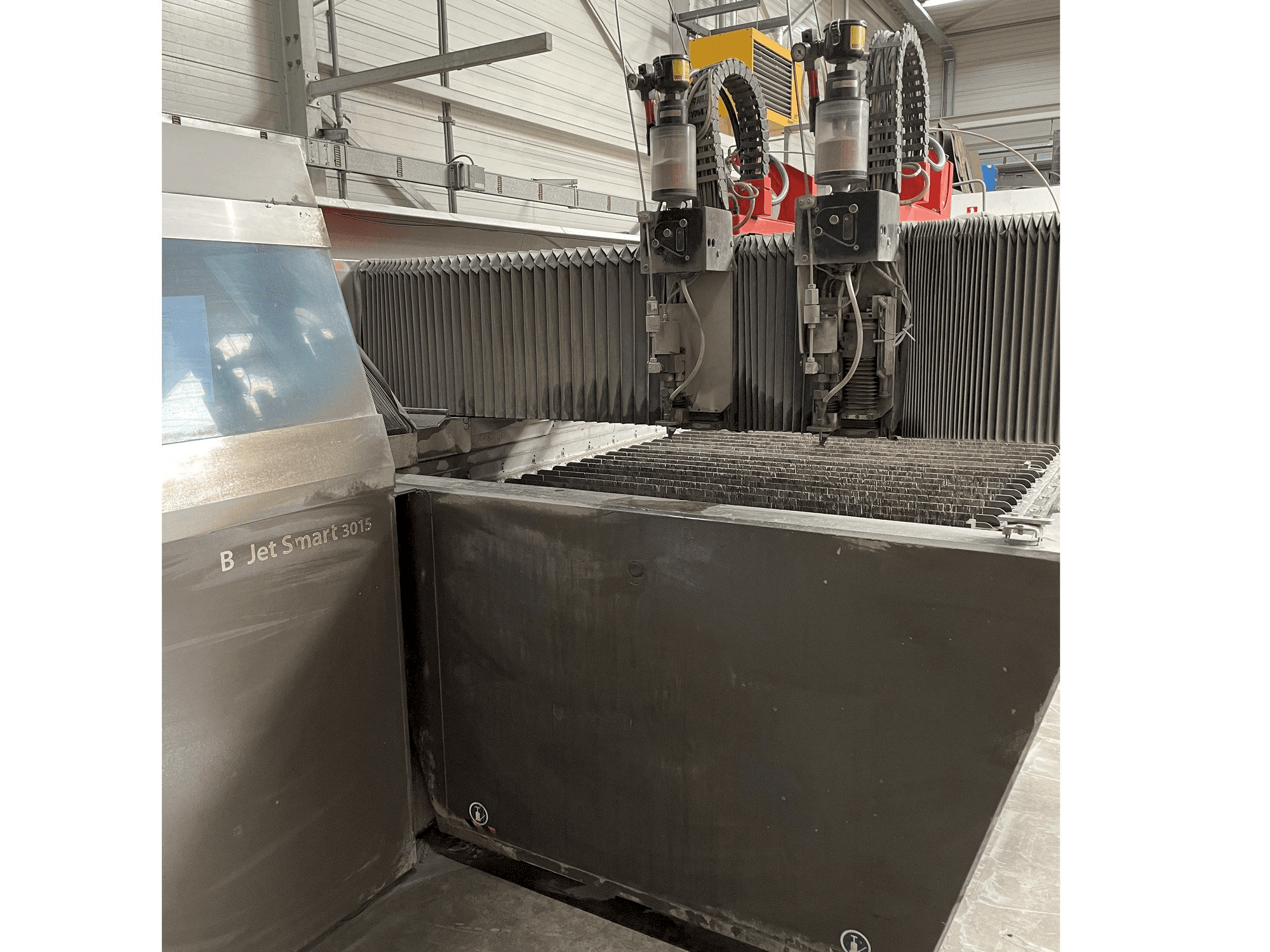 Front view of Bystronic ByJet Smart 3015 machine