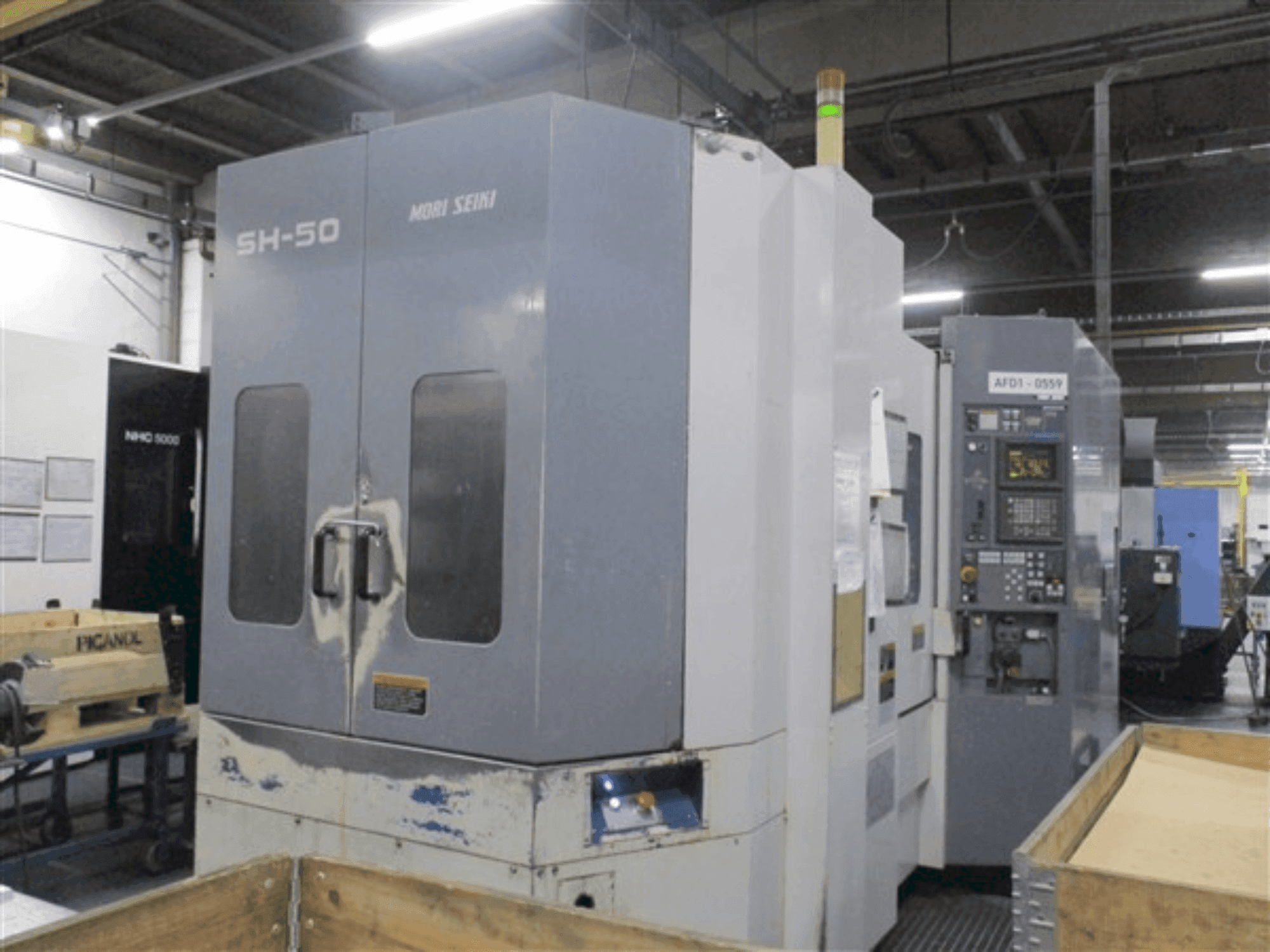 Front view of MORI SEIKI SH-50 machine