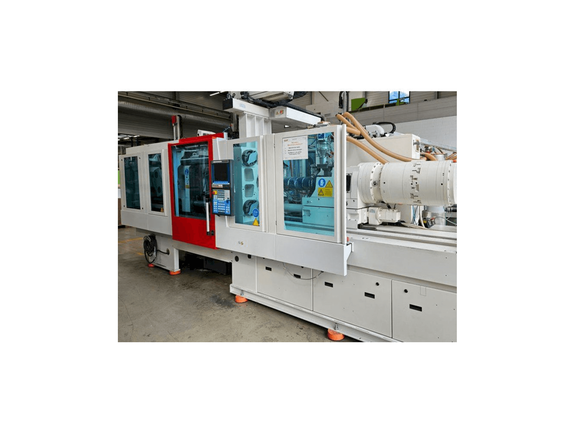 Front view of Krauss Maffei EX 160 / 180 mit LRX 100 machine