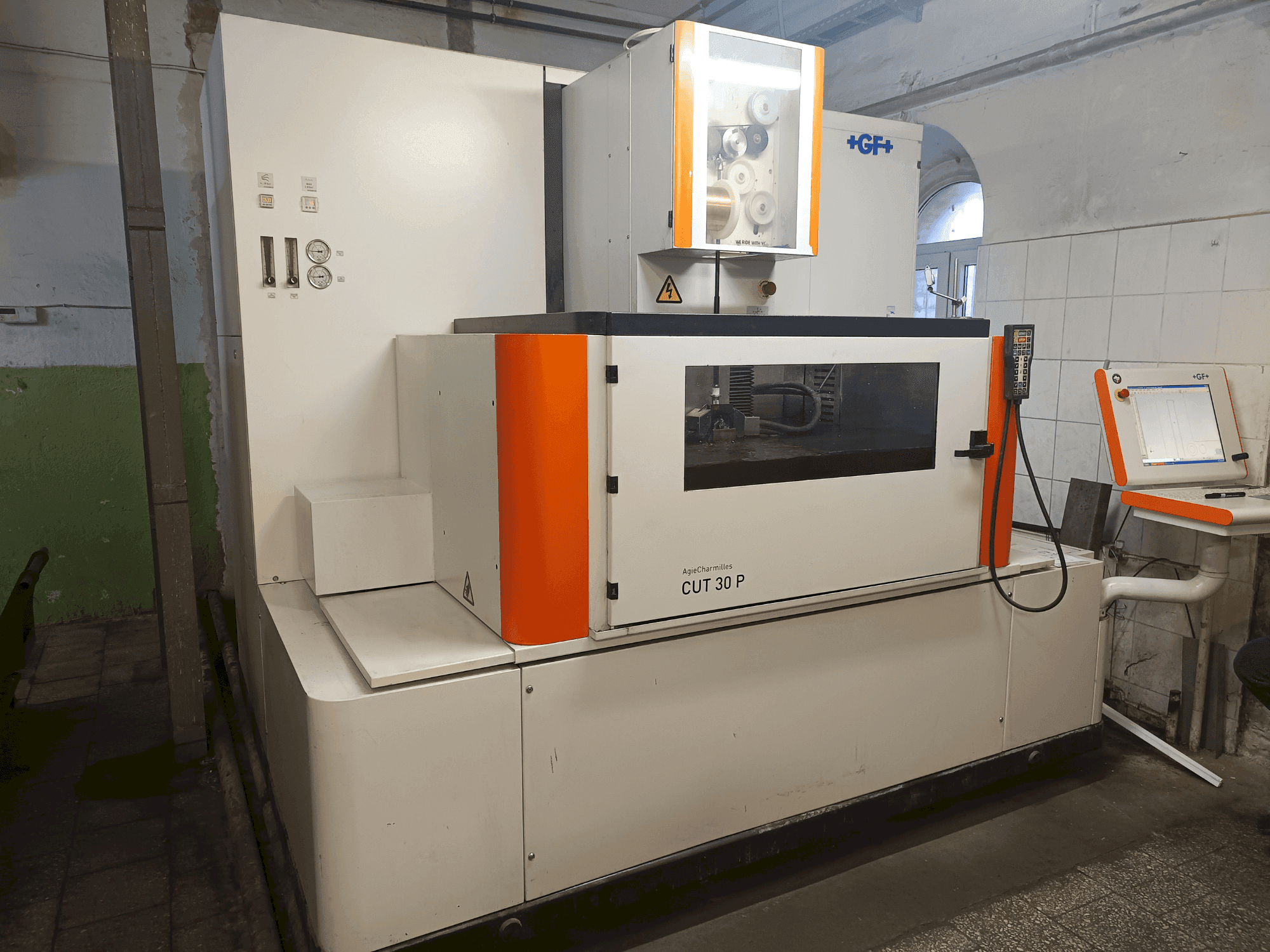Front view of +GF+ Agie Charmilles CUT 30P machine