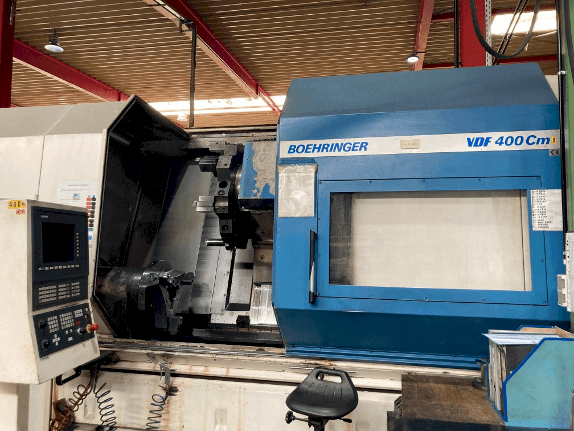 Front view of BOEHRINGER C400 machine