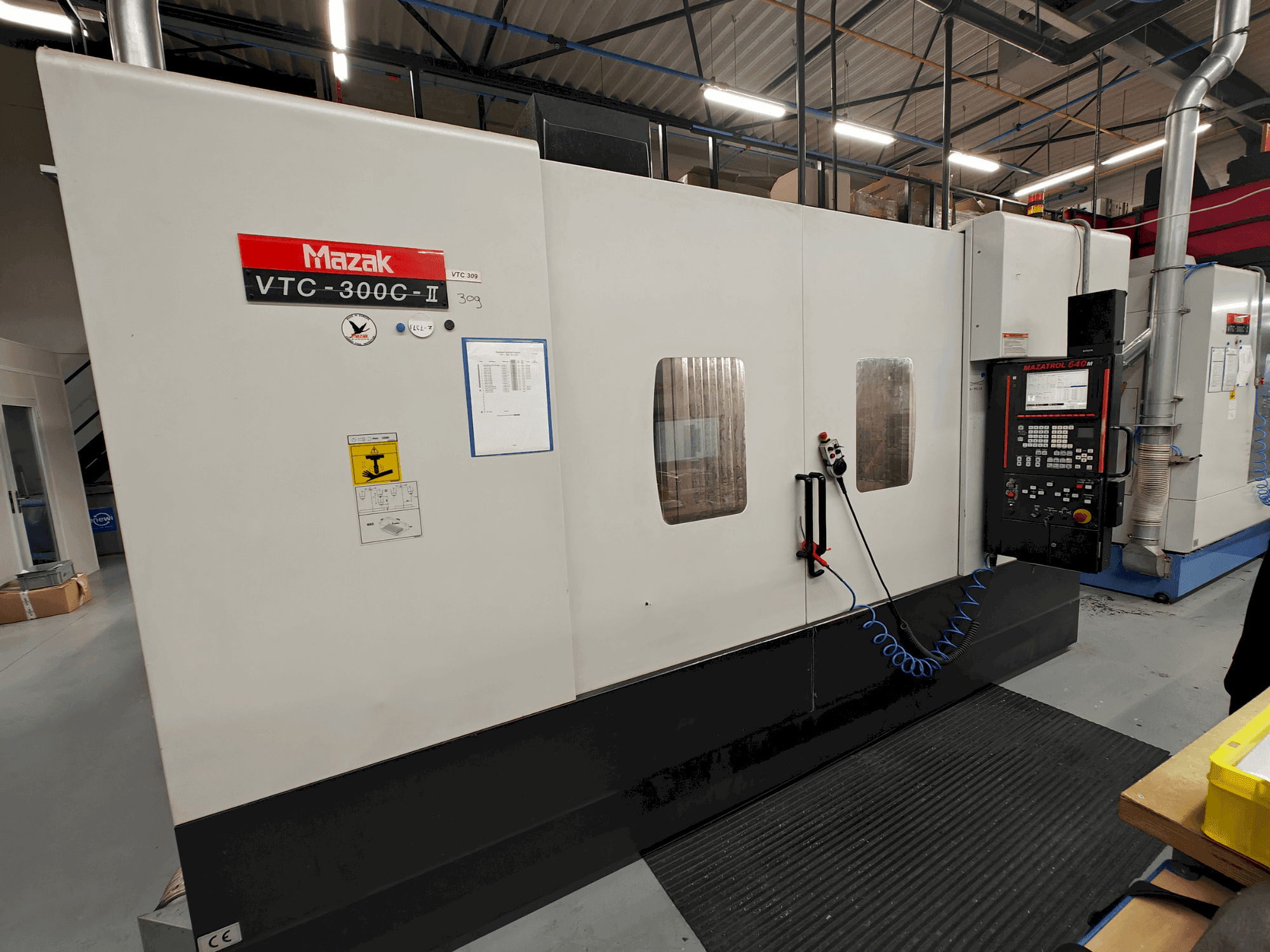 Front view of Mazak VTC-300C machine