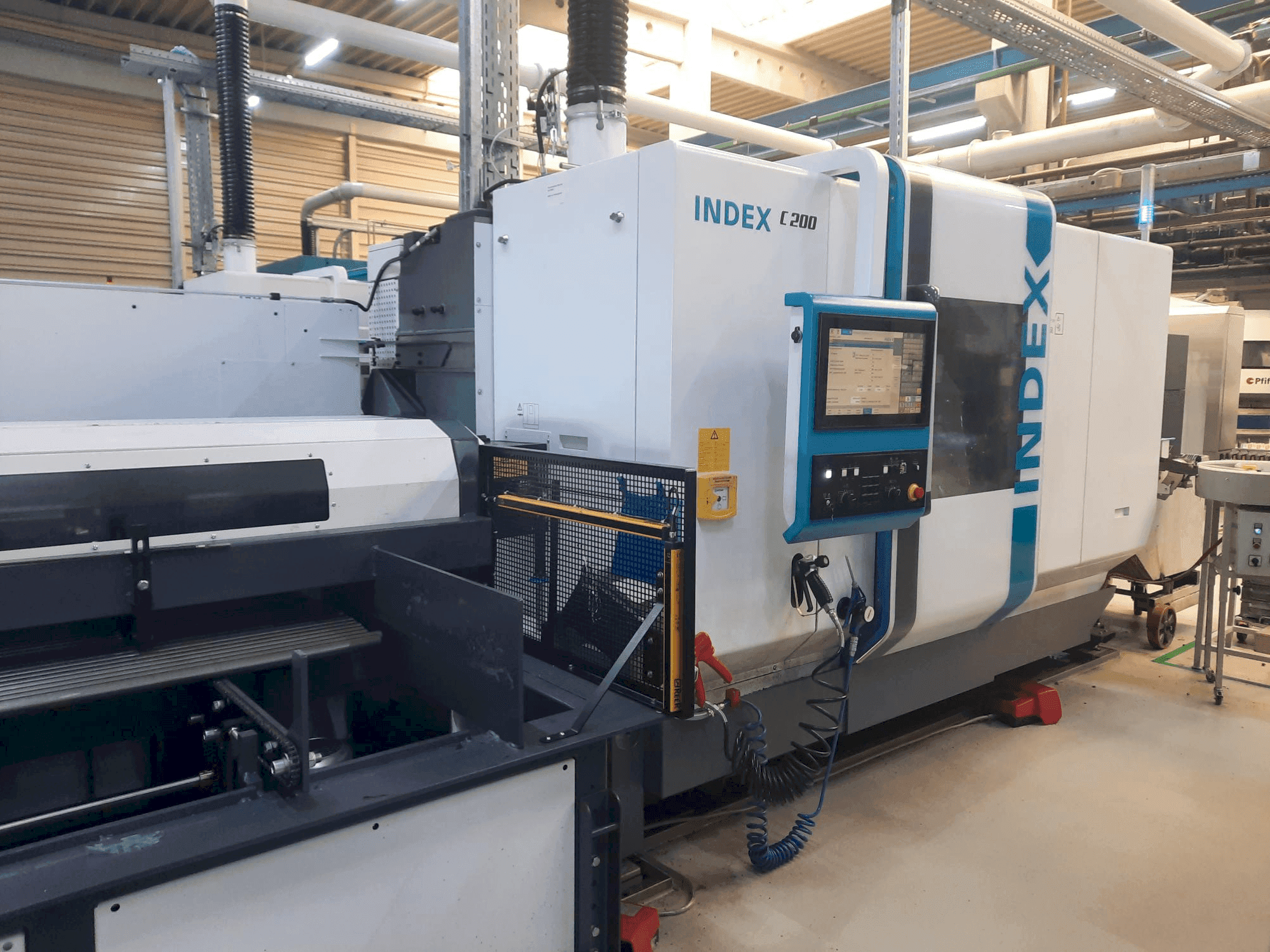 Front view of Index C200 machine