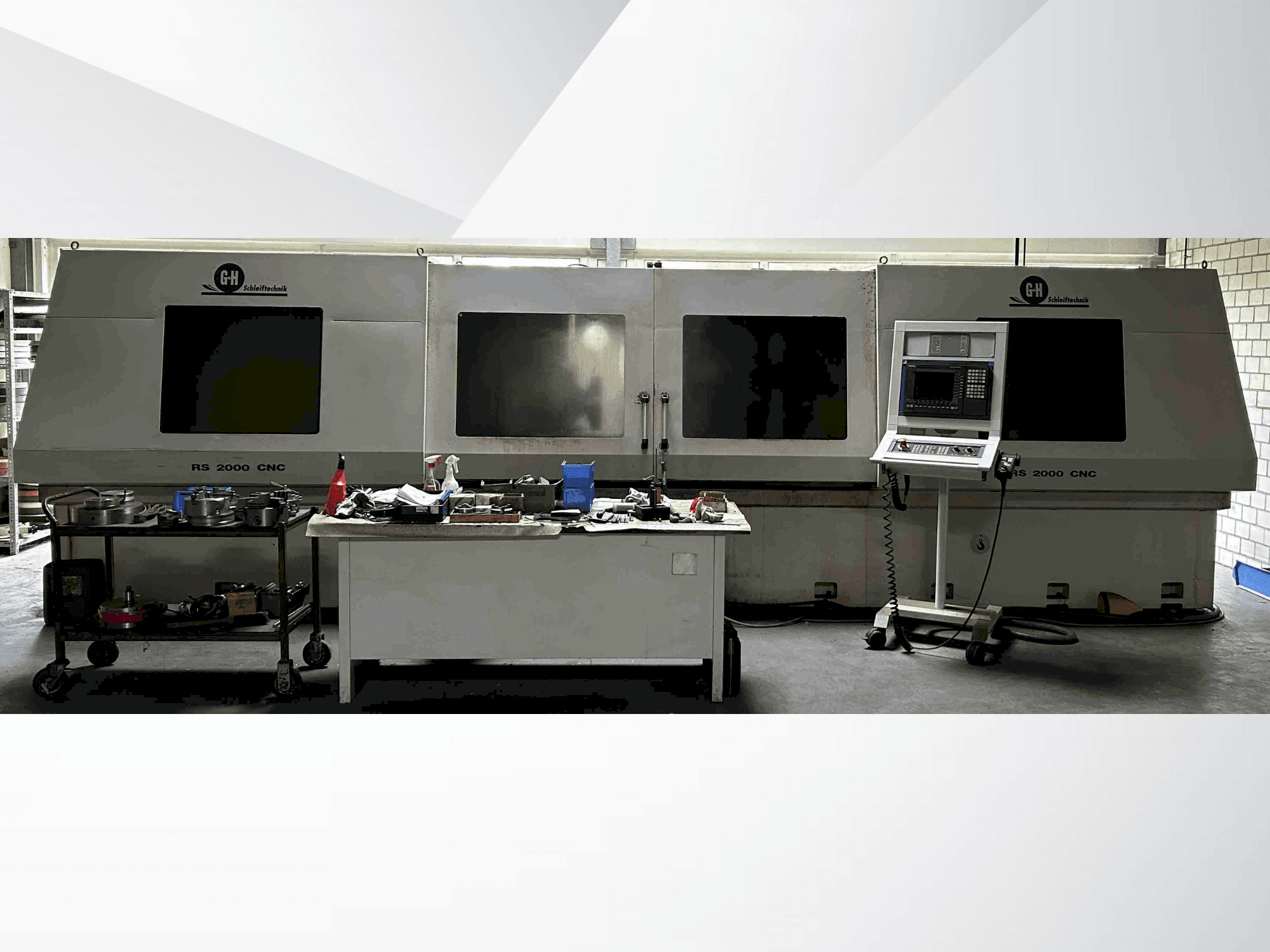 Front view of GEIBEL & HOTZ RS 2000 CNC machine